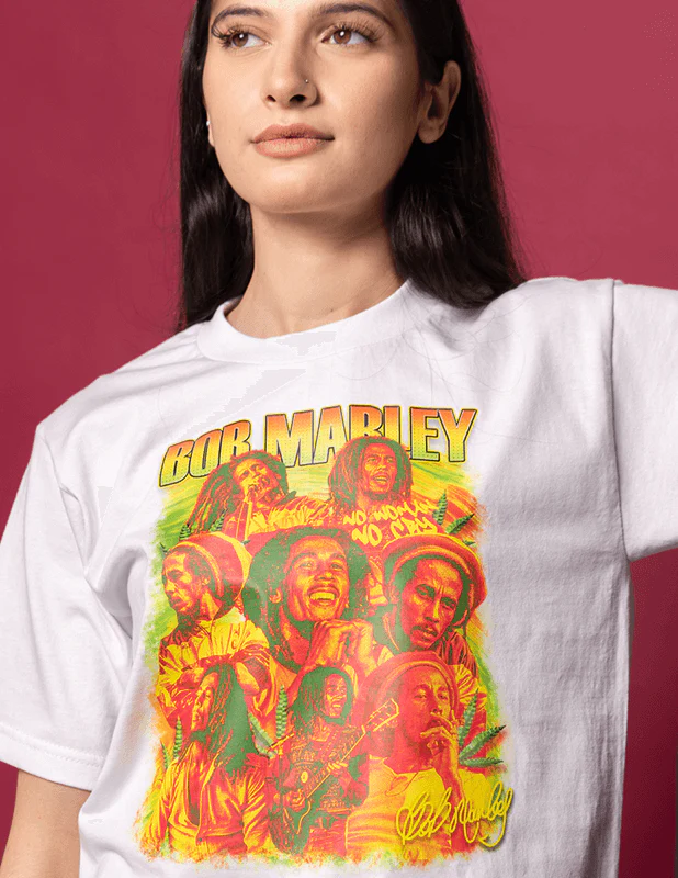 OG Culture X Pro Club Heavyweight Tee - Bob Marley Pantone - Image 8