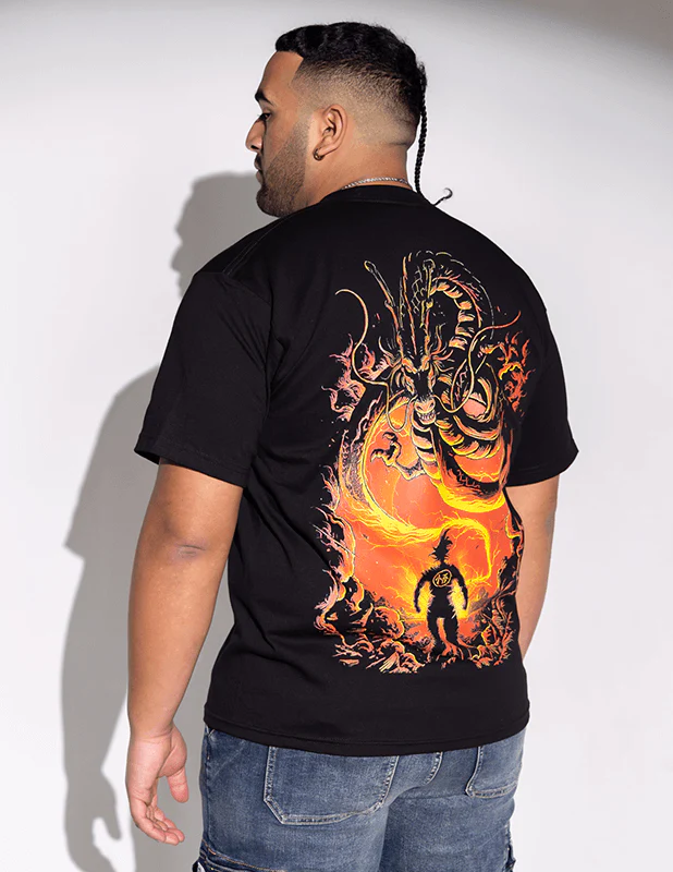 OG Culture X Pro Club Heavyweight Tee - Dragon Ball Back Print - Image 3