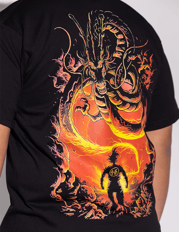 OG Culture X Pro Club Heavyweight Tee - Dragon Ball Back Print - Image 4