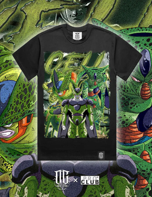 OG Culture X Pro Club Heavyweight Tee - Dragon Ball Cell - Image 2