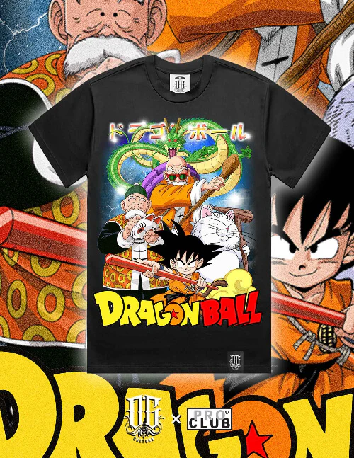 OG Culture X Pro Club Heavyweight Tee - Dragon Ball Son Goku - Image 2
