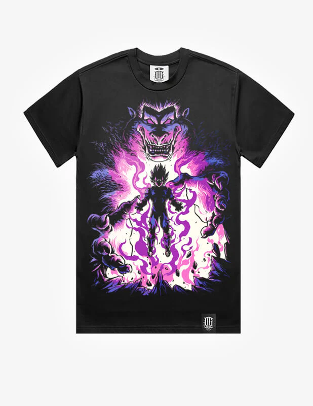 OG Culture X Pro Club Heavyweight Tee - Dragon Ball Vegeta & Great Ape - Image 2