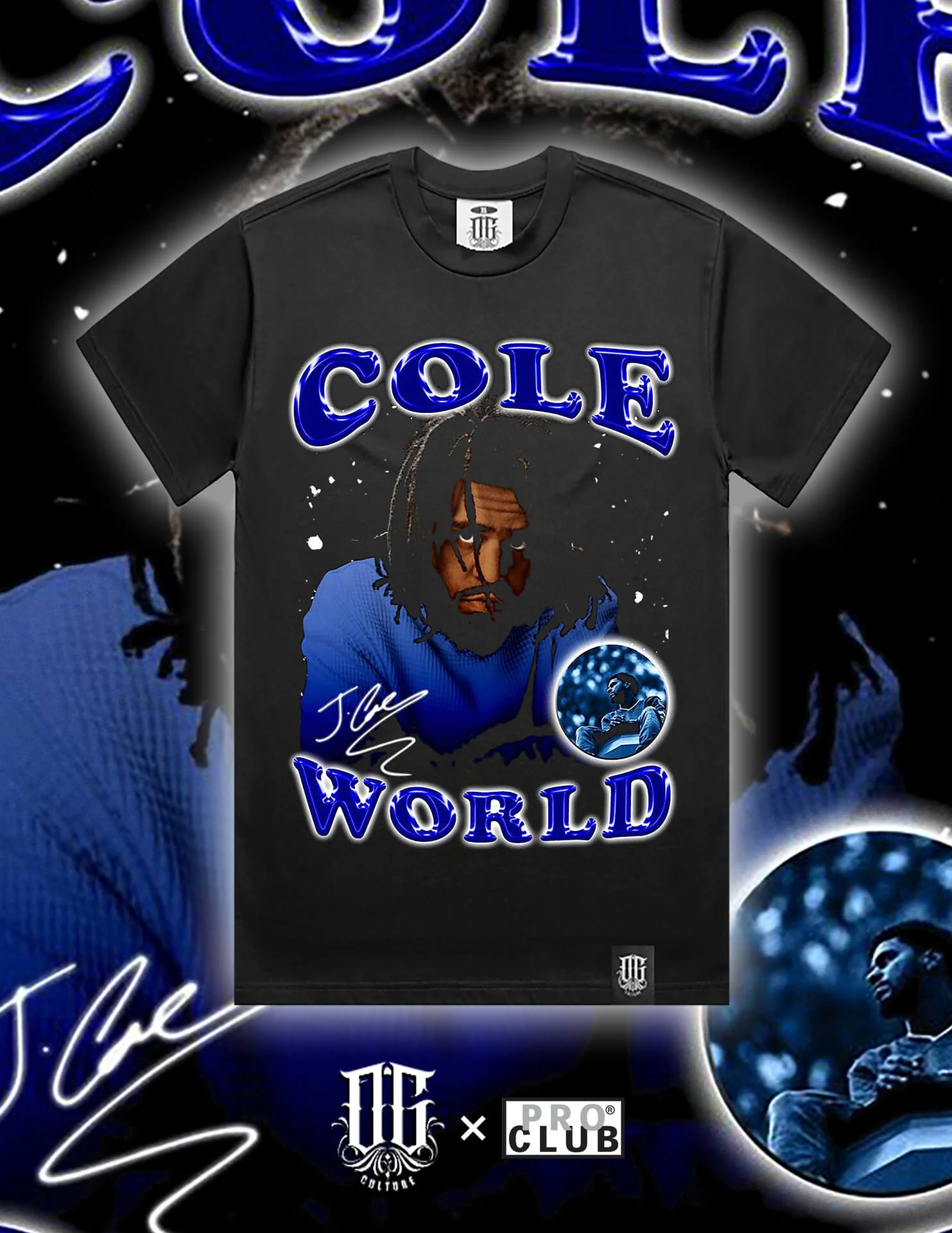 OG Culture X Pro Club Heavyweight Tee - J.Cole World