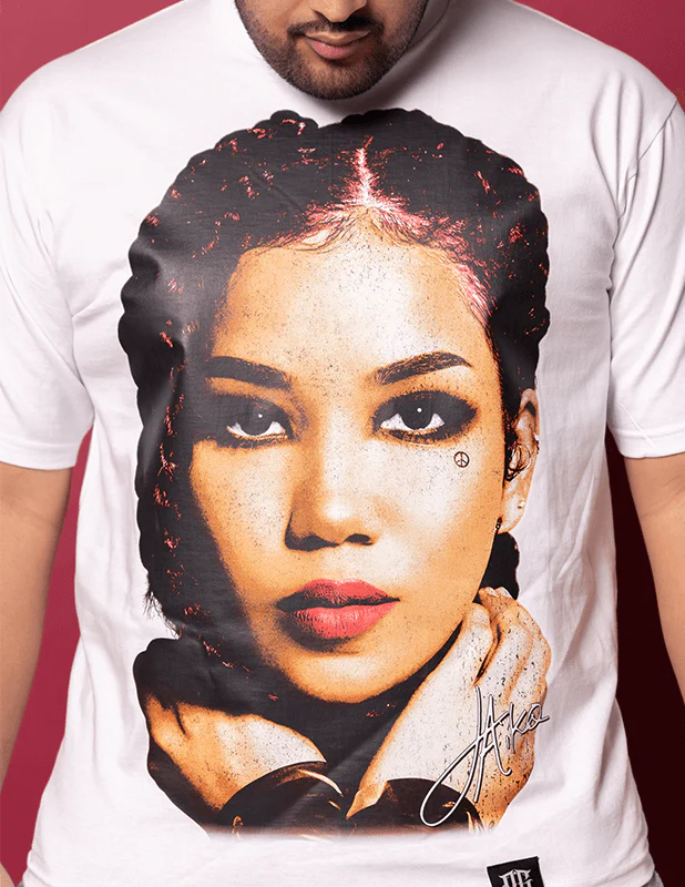 OG Culture X Pro Club Heavyweight Tee - Jhene Aiko Portrait - Image 4