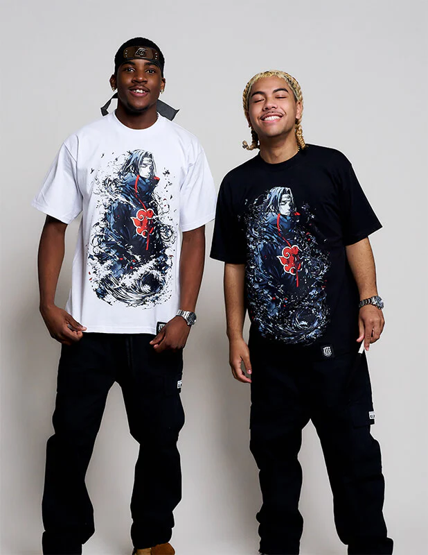 OG Culture X Pro Club Heavyweight Tee - Naruto Itachi Uchiha ink - Image 2