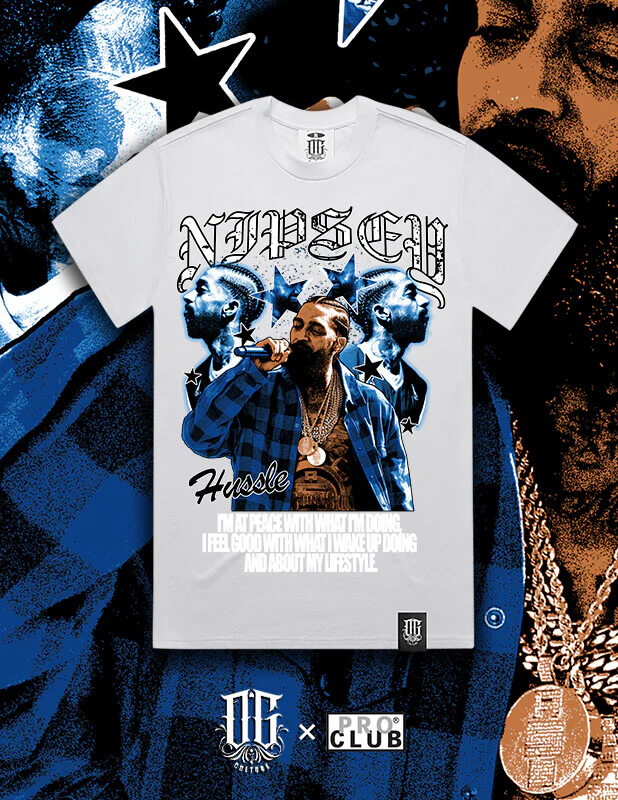 OG Culture X Pro Club Heavyweight Tee - Nipsey Hussle Graphic - Image 2