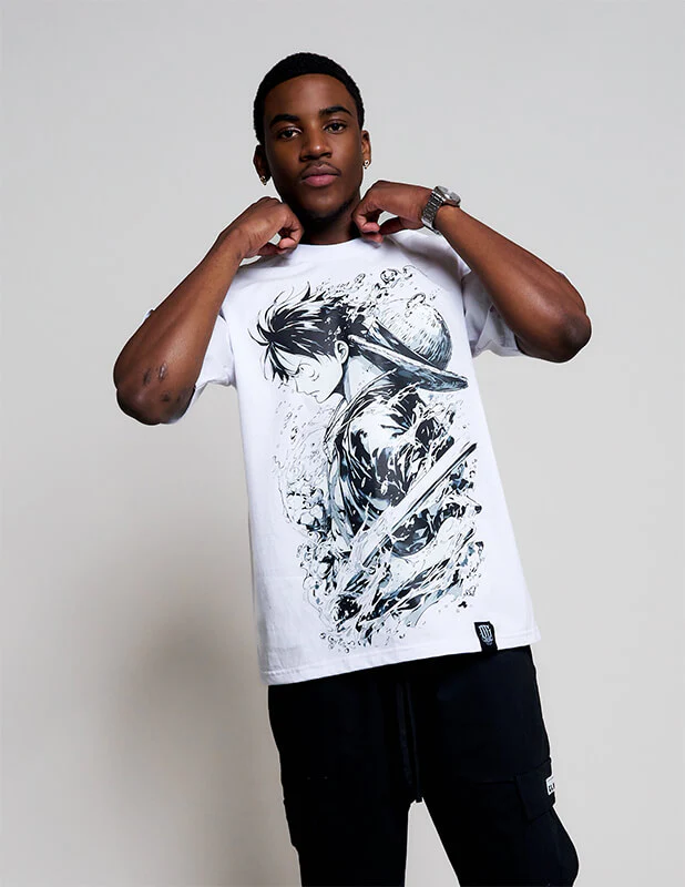 OG Culture X Pro Club Heavyweight Tee - One Piece Luffy Ink - Image 2