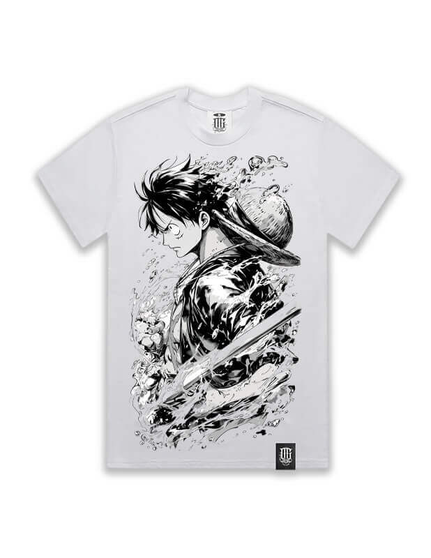 OG Culture X Pro Club Heavyweight Tee - One Piece Luffy Ink - Image 7