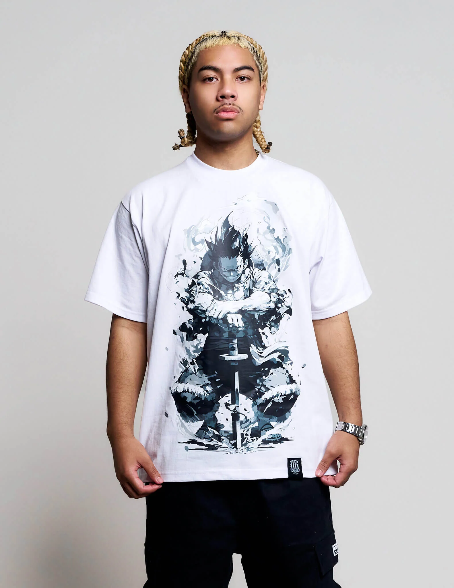 OG Culture X Pro Club Heavyweight Tee - One Piece Luffy Sword