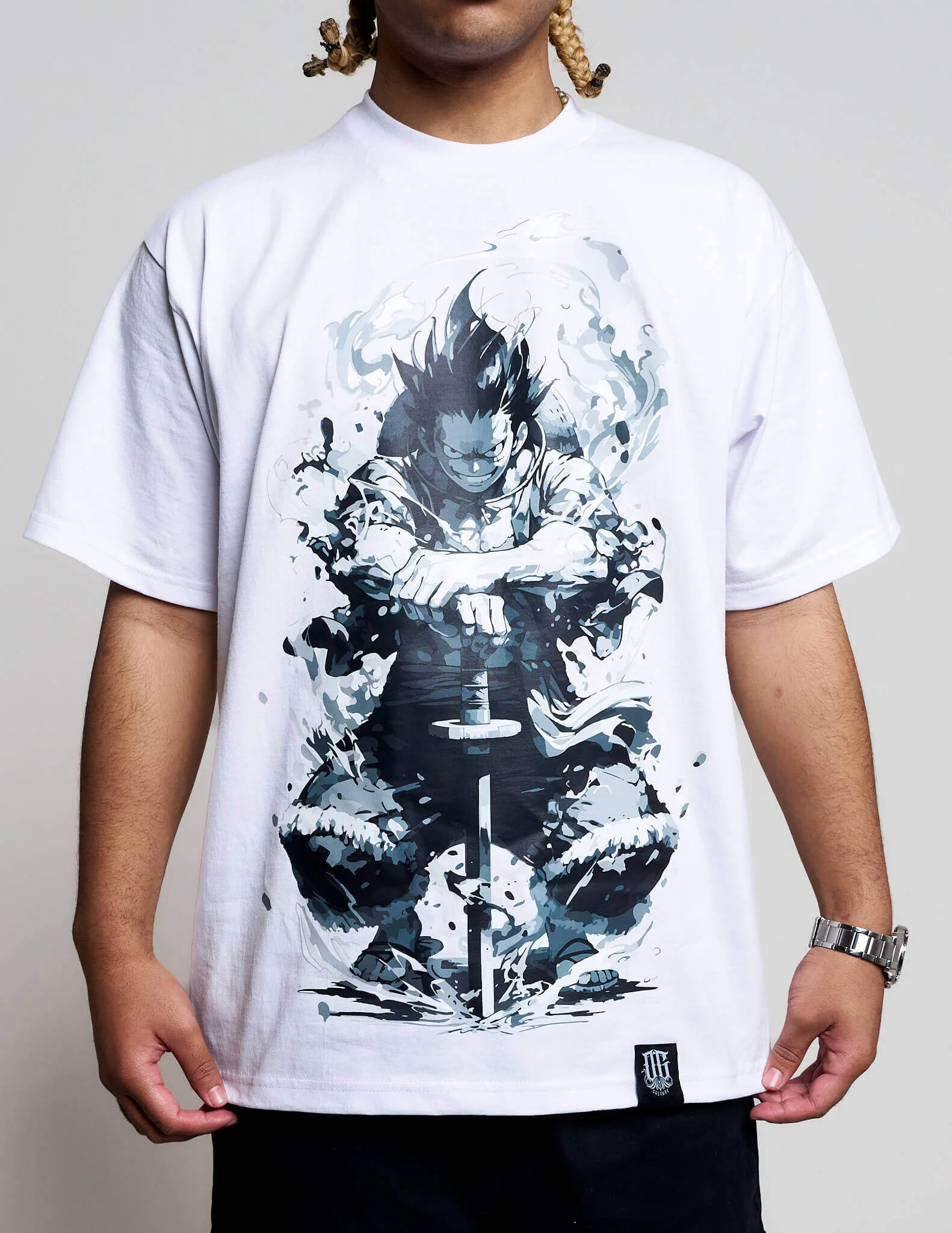 OG Culture X Pro Club Heavyweight Tee - One Piece Luffy Sword - Image 2