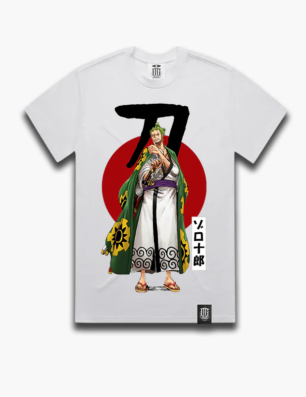 OG Culture X Pro Club Heavyweight Tee - One Piece Ronoroa Zoro's Sword - Image 2