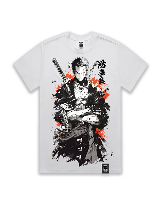 OG Culture X Pro Club Heavyweight Tee - One Piece Zoro Ink - Image 11
