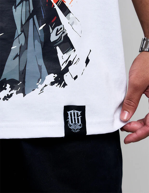 OG Culture X Pro Club Heavyweight Tee - One Piece Zoro Ink - Image 4