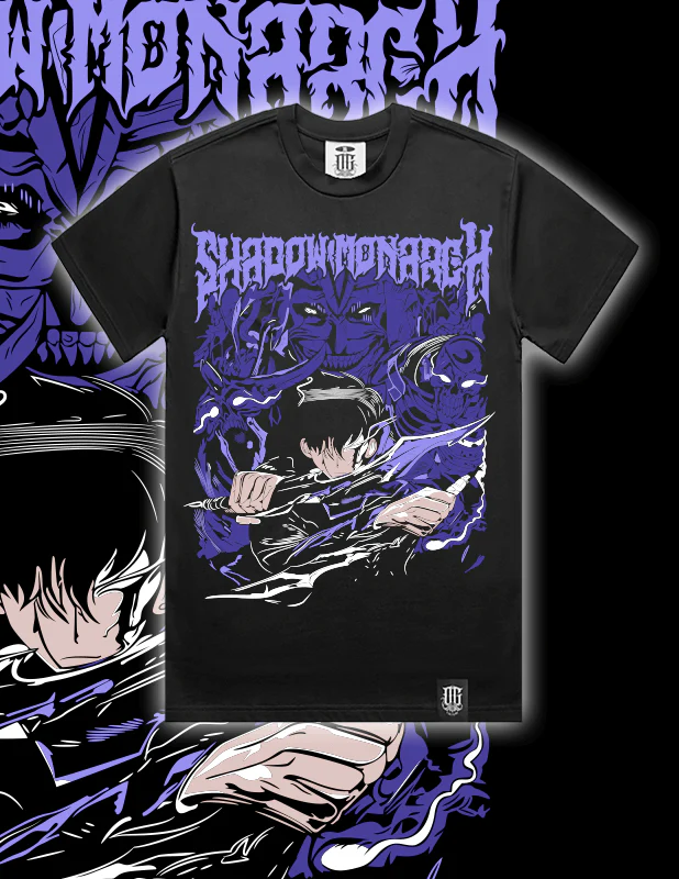 OG Culture X Pro Club Heavyweight Tee - Solo Leveling Shadow Monarch