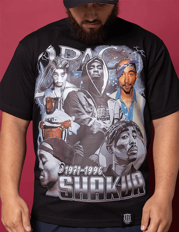 OG Culture X Pro Club Heavyweight Tee - Tupac Shakur 1971-1996 - Image 2