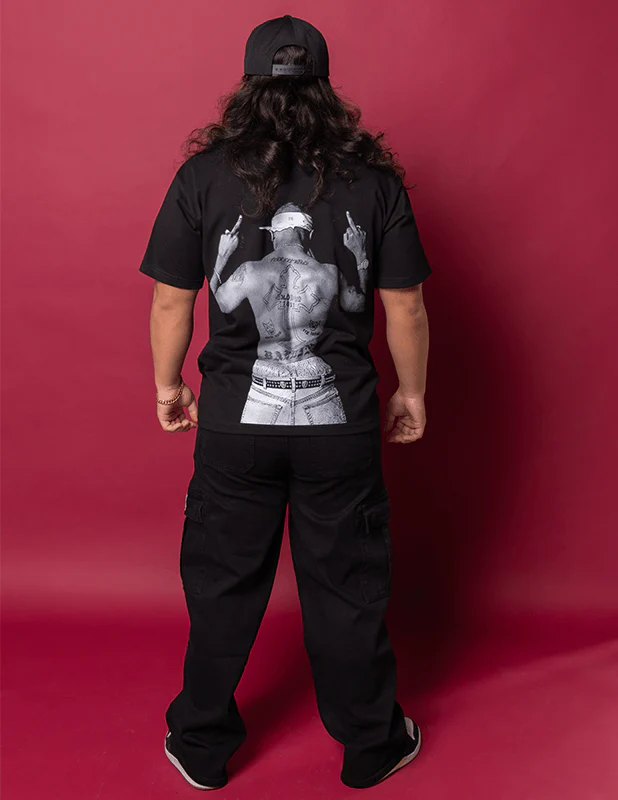 OG Culture X Pro Club Heavyweight Tee - Tupac Shakur FU Back Print - Image 2