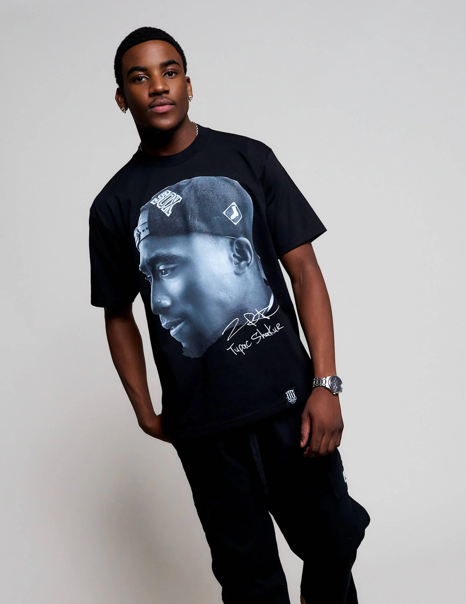 OG Culture X Pro Club Heavyweight Tee - Tupac Vintage Print - Image 4