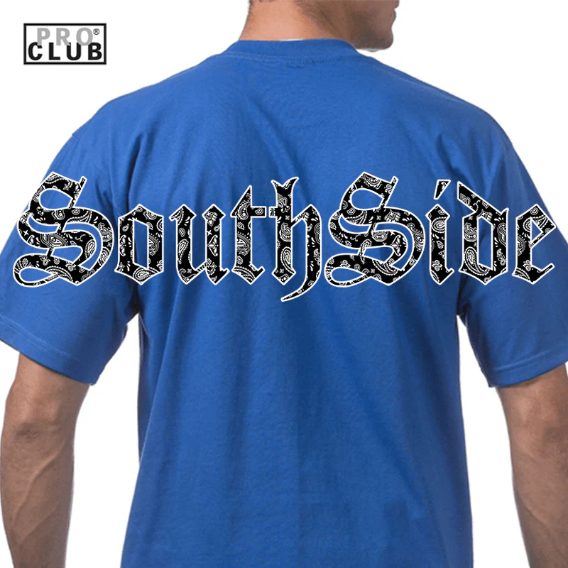 Pro Club Bandana SouthSide Tee - Royal - Image 5