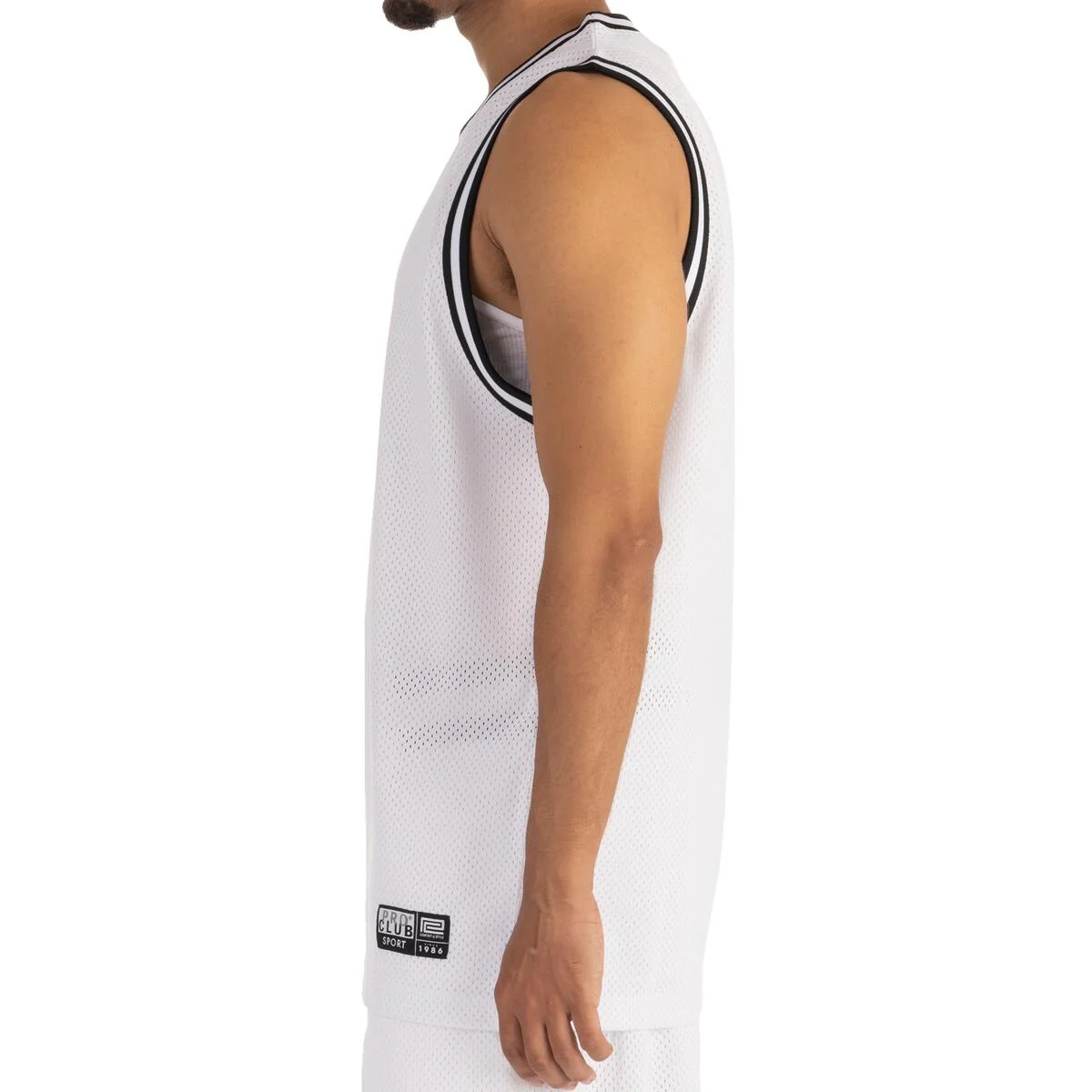 Pro Club Classic Basketball Jersey - White - Image 4