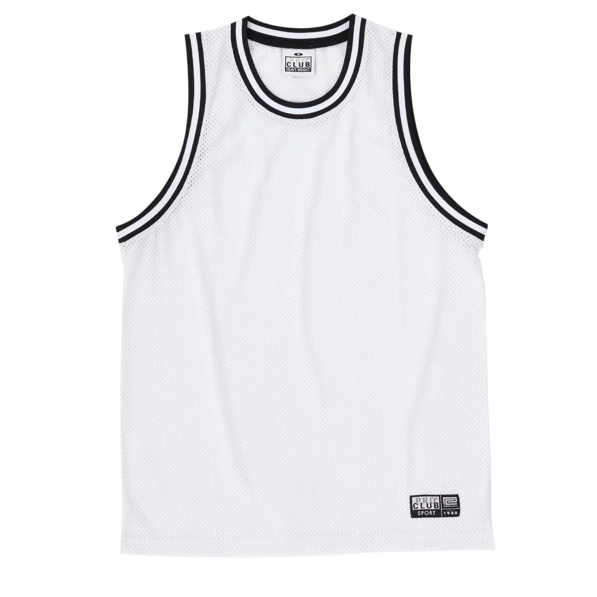 Pro Club Classic Basketball Jersey - White - Image 5