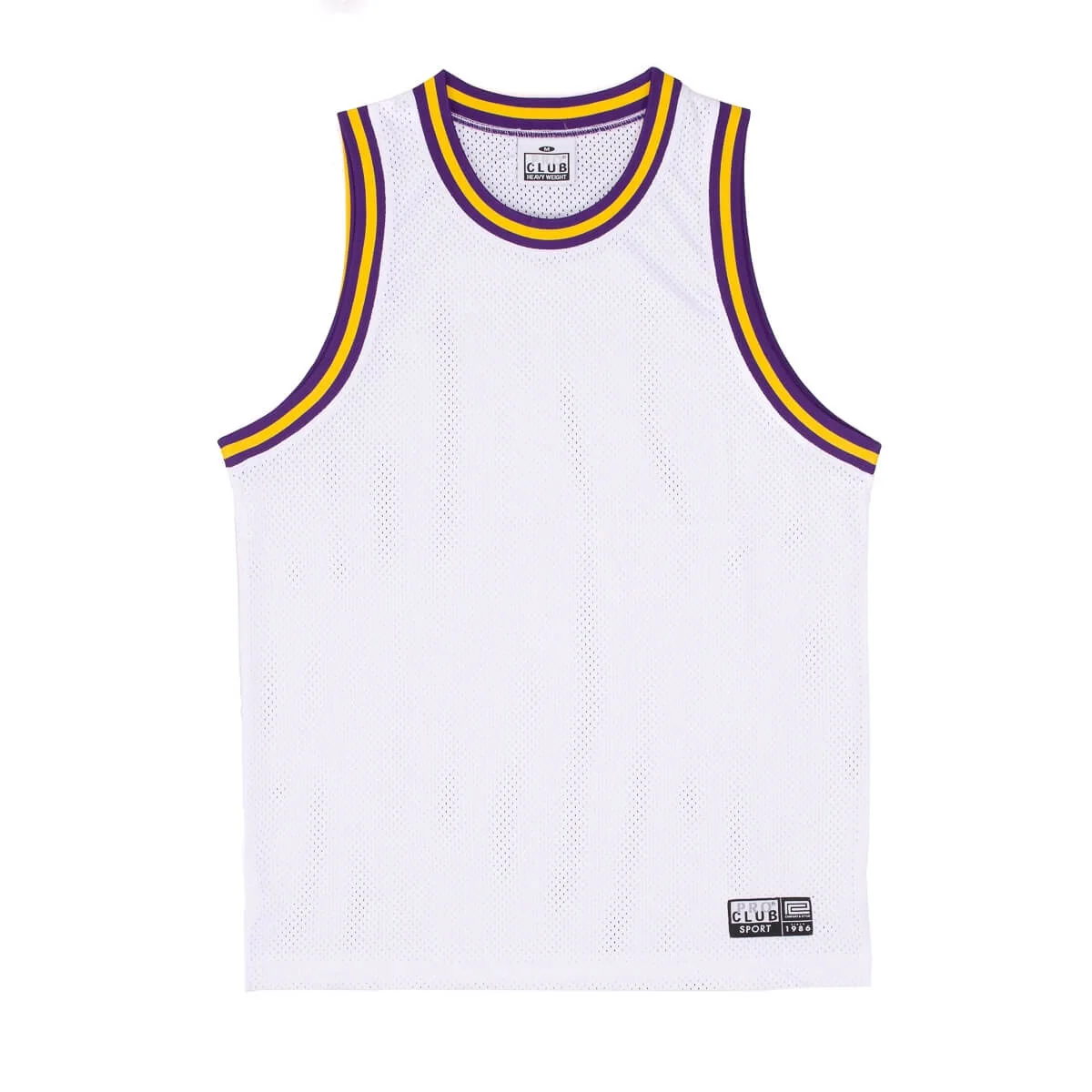 Pro Club Classic Basketball Jersey - White/Purple