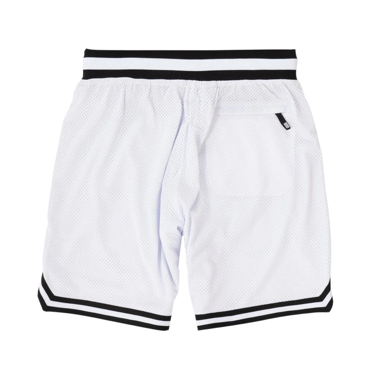 Pro Club Classic Basketball Shorts - White/Black - Image 4