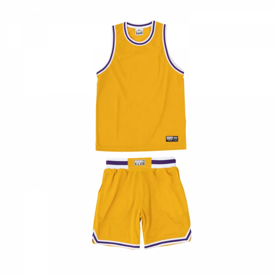 Pro Club Classic Basketball Shorts - Yellow - Image 4