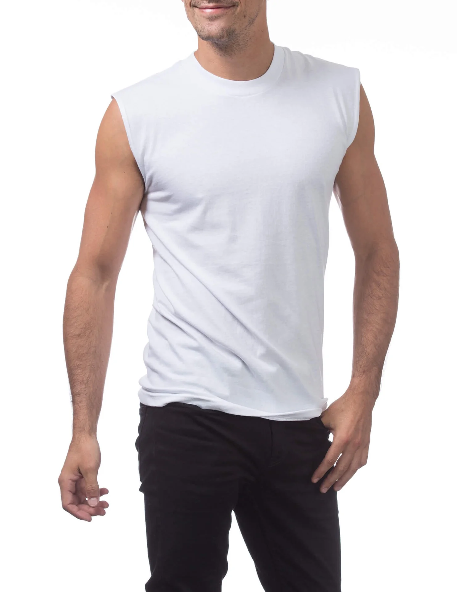 Pro Club Comfort Muscle Tee - WHITE - Image 5