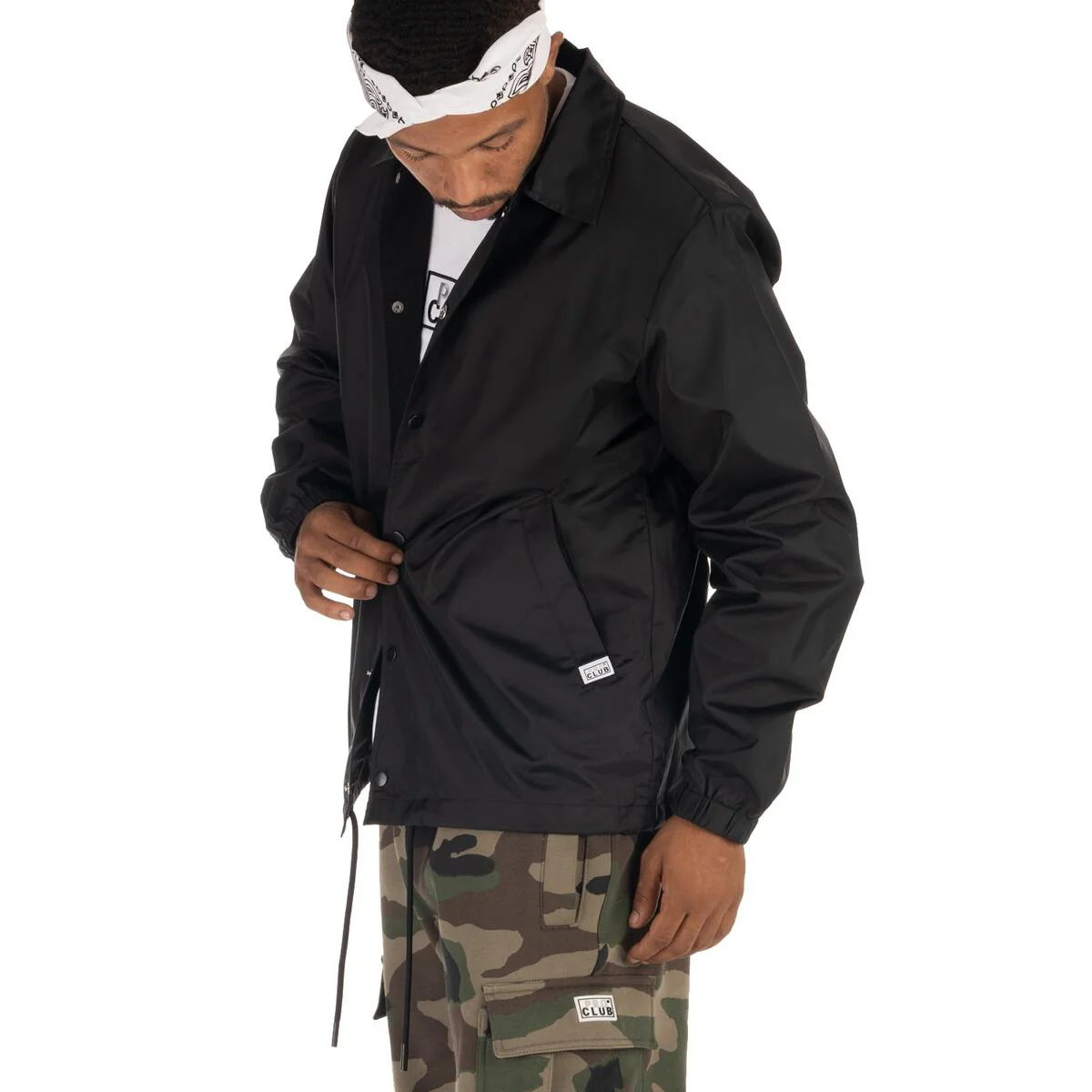 Pro Club Extended Coach Jacket - Black - Image 3