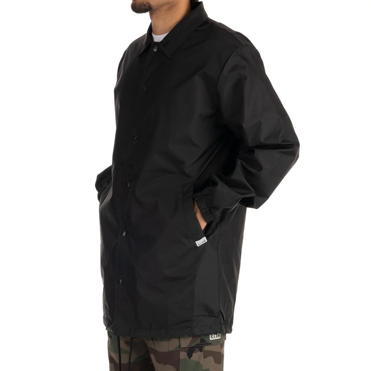 Pro Club Extended Coach Jacket - Black - Image 6