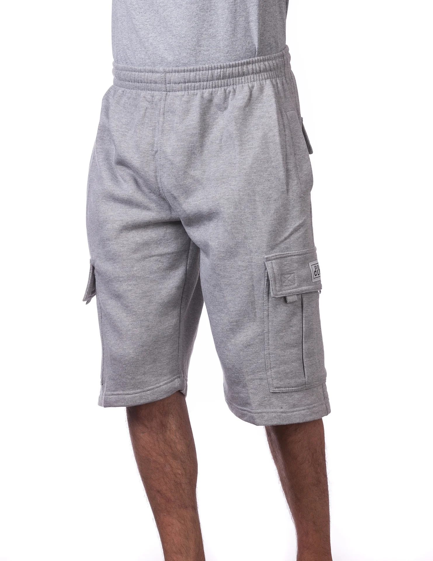 Pro Club FLEECE CARGO SHORTS - GRAY - Image 3