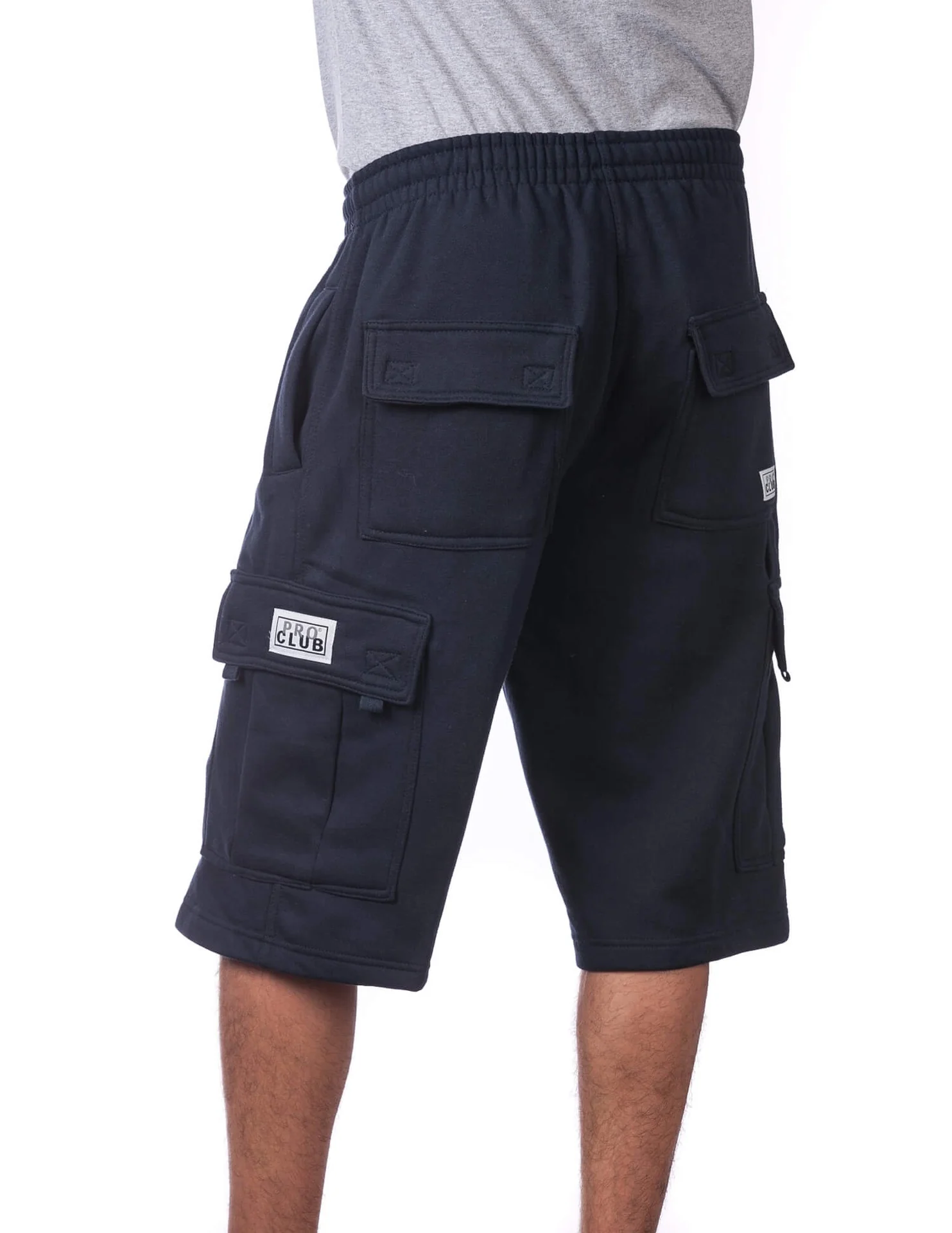 Pro Club FLEECE CARGO SHORTS - NAVY - Image 2