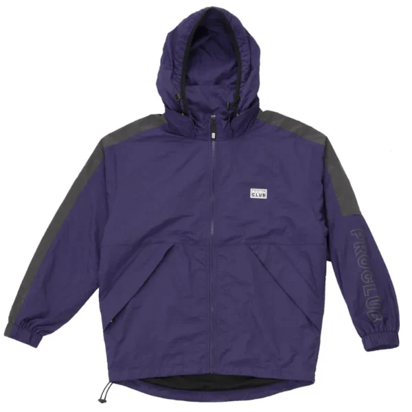 Pro Club Full Court Windbreaker Jacket - Purple - Image 3