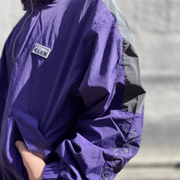 Pro Club Full Court Windbreaker Jacket - Purple - Image 6