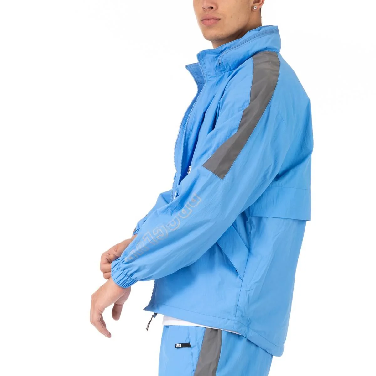 Pro Club Full Court Windbreaker Jacket - Sky blue - Image 5