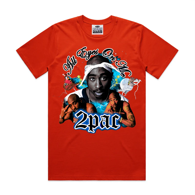 PRO CLUB HEAVYWEIGHT 2PAC ALL EYES ON ME DIGITAL PRINTED TEE - Image 4