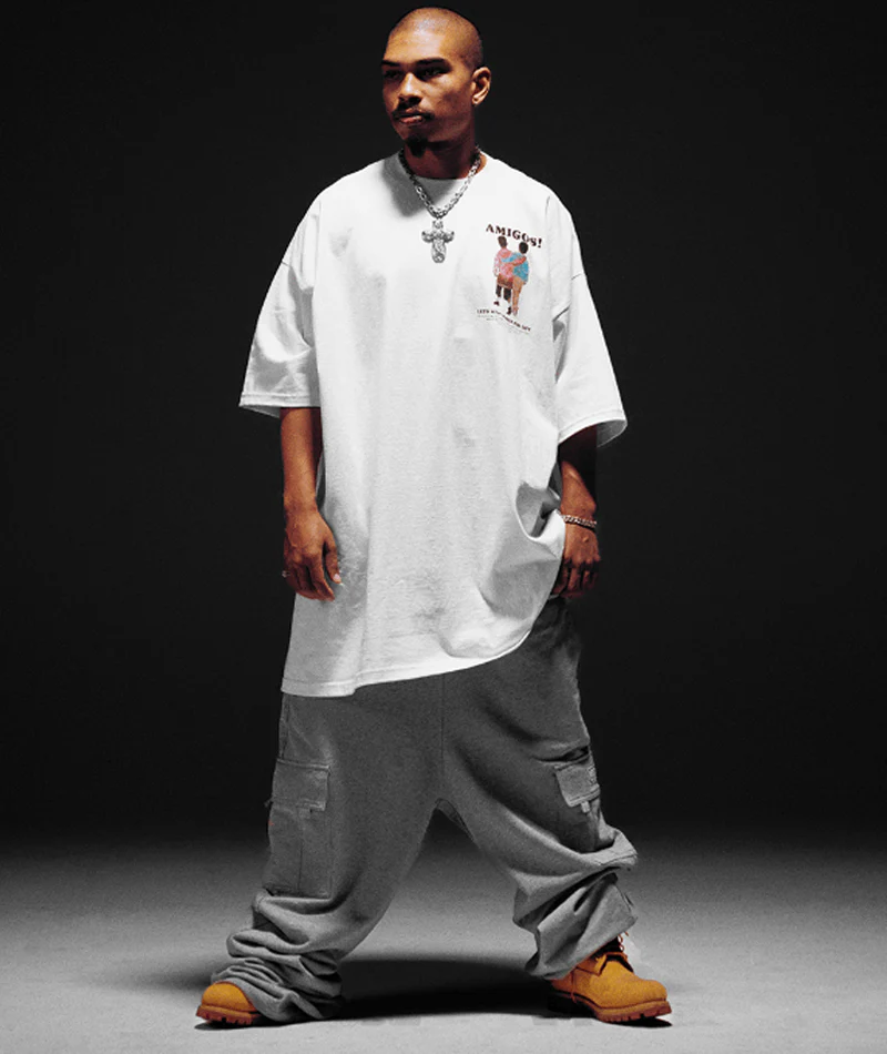 Pro Club Heavyweight Fleece Cargo Pants - GREY - Image 5