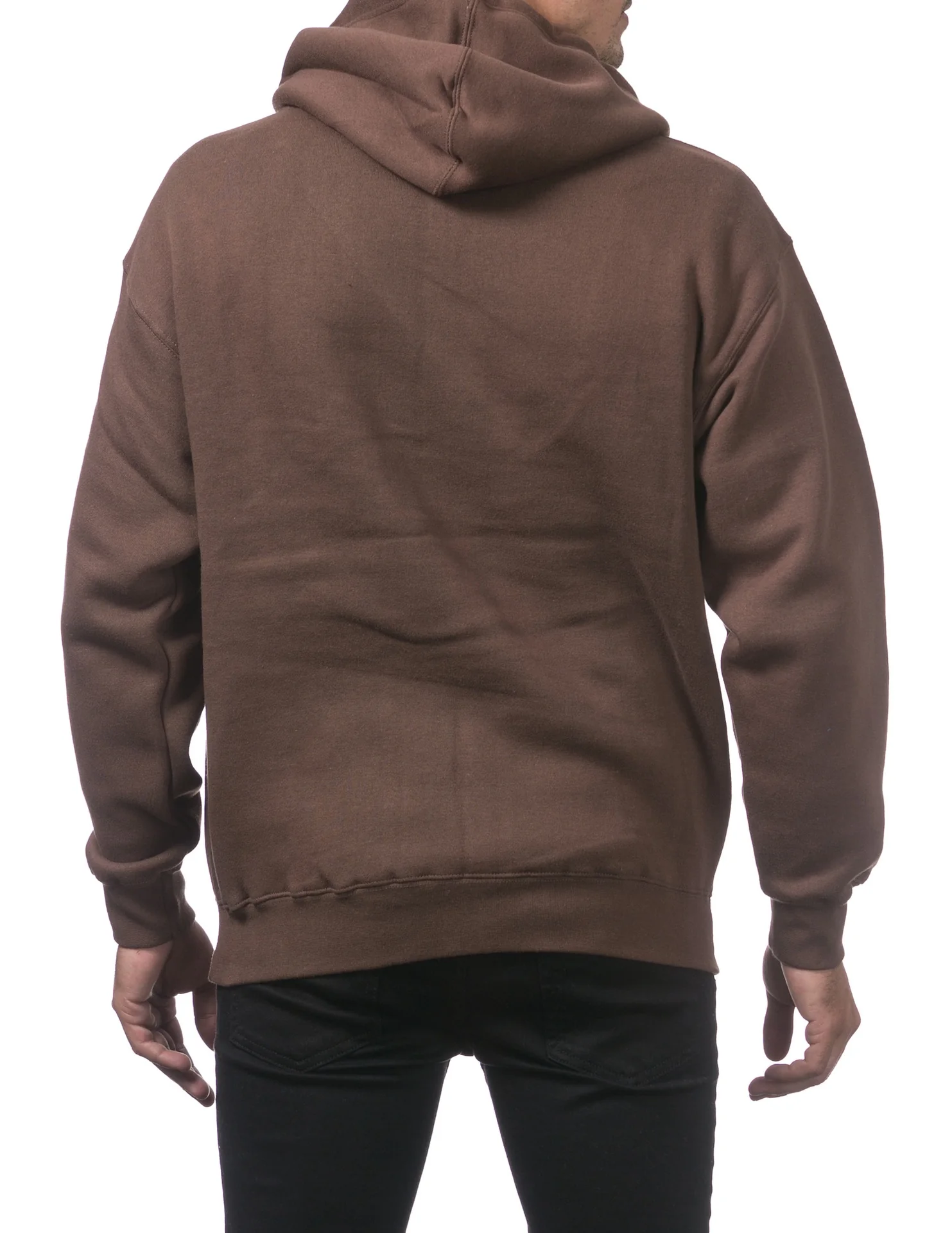 Pro Club Heavyweight Full Zip Fleece Hoodie - BROWN - Image 3