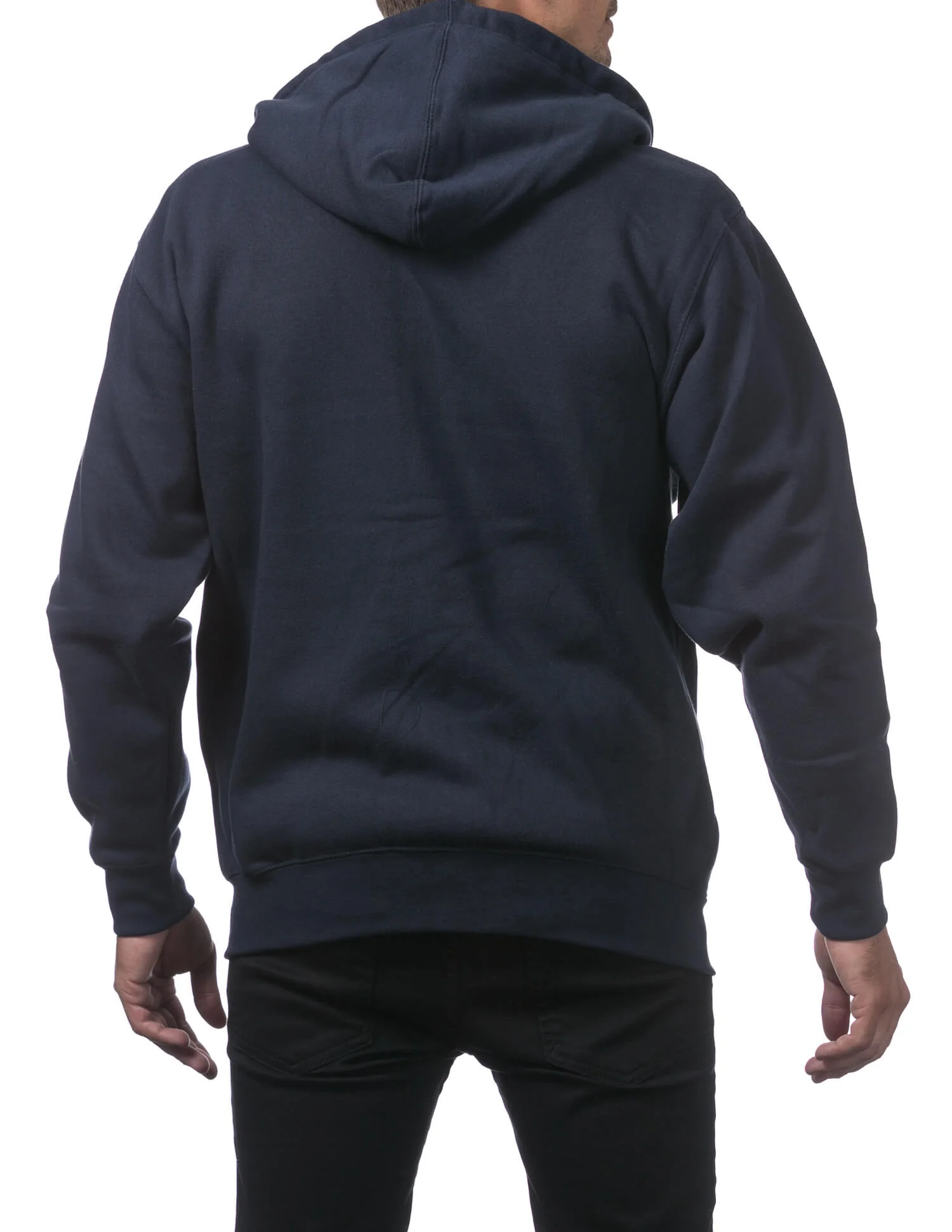 Pro Club Heavyweight Full Zip Fleece Hoodie - NAVY - Image 12