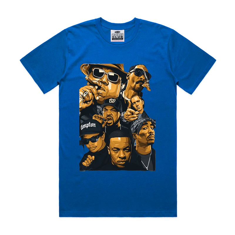 PRO CLUB  HEAVYWEIGHT HIP HOP GROUP DIGITAL PRINTED TEE - Image 6