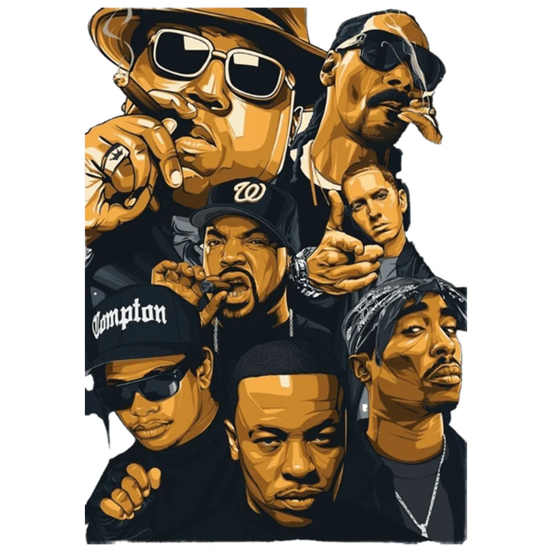 PRO CLUB  HEAVYWEIGHT HIP HOP GROUP DIGITAL PRINTED TEE - Image 7