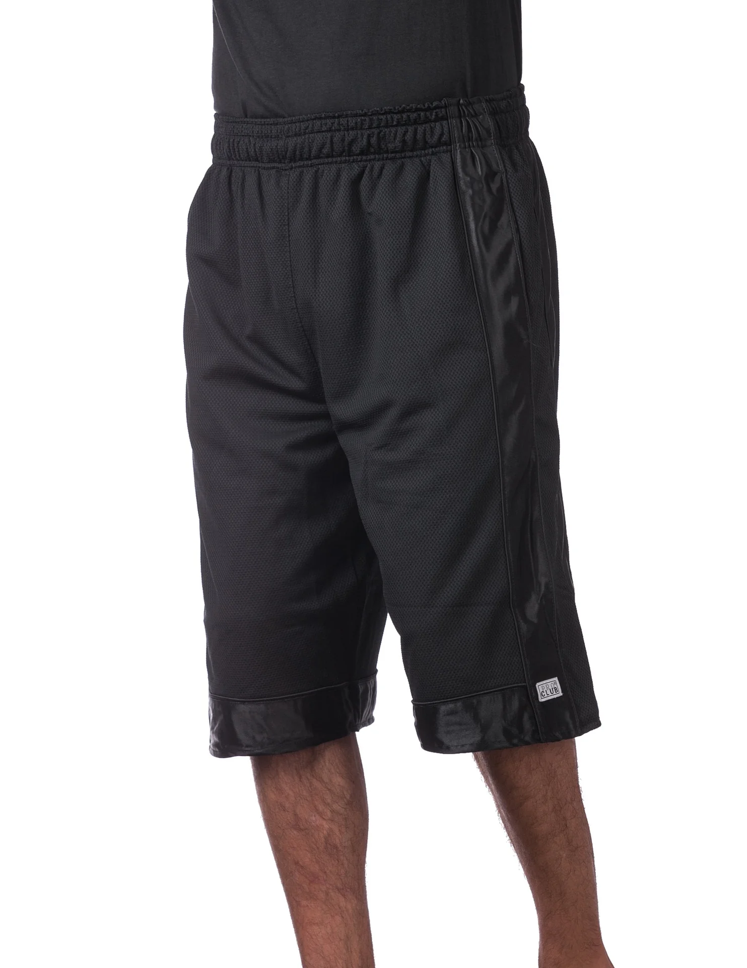 Pro Club Heavyweight Mesh Basketball Shorts - BLACK - Image 2