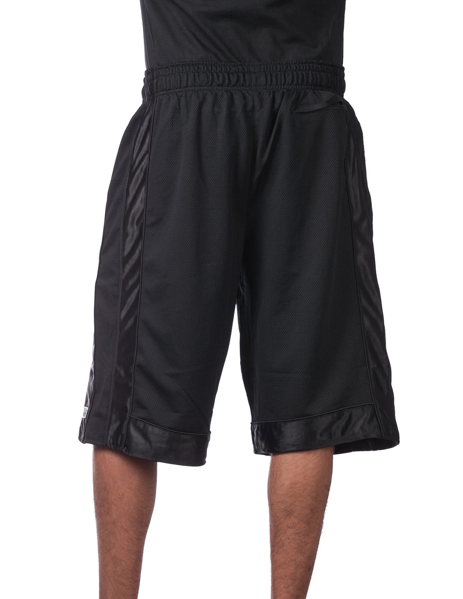 Pro Club Heavyweight Mesh Basketball Shorts - BLACK - Image 3