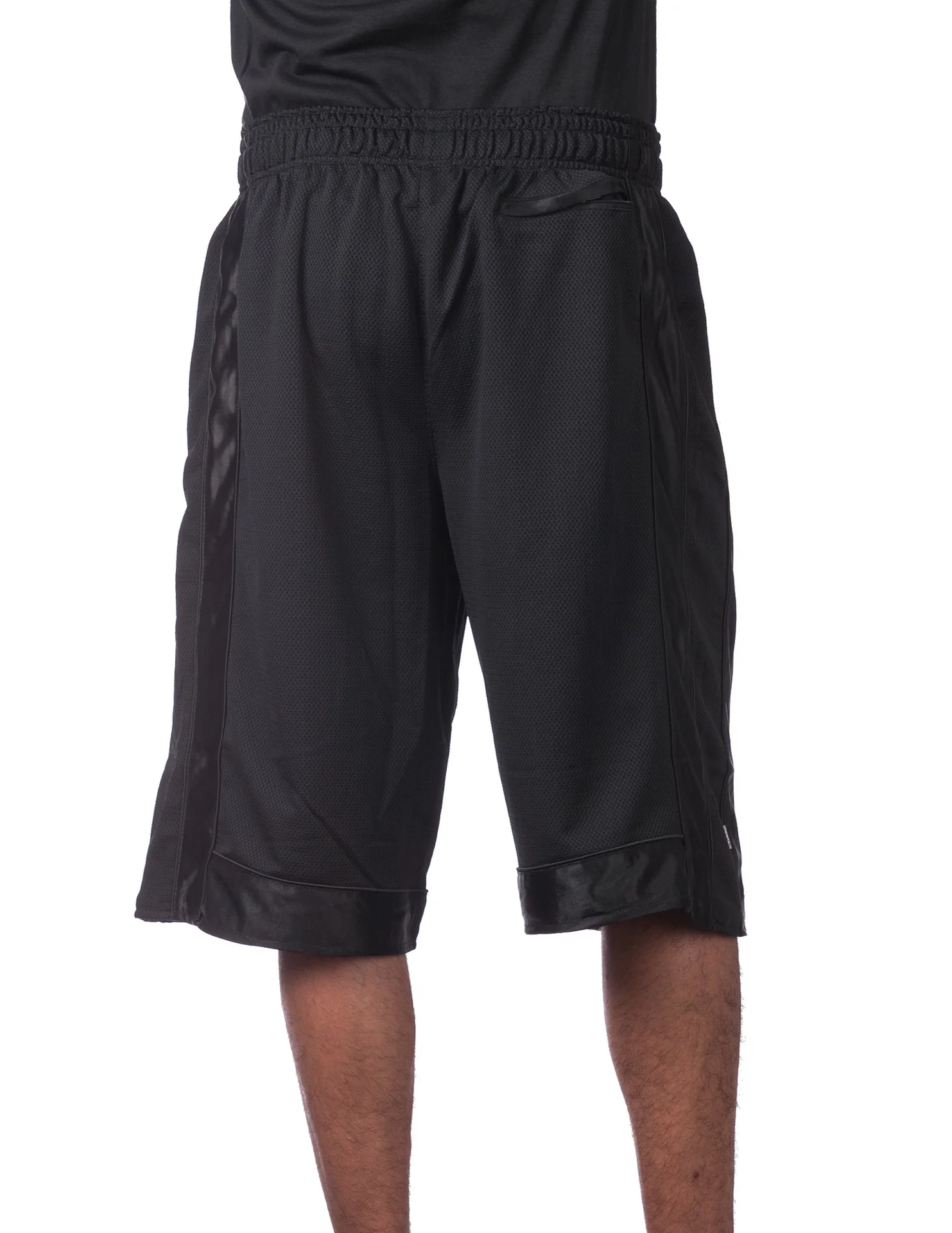 Pro Club Heavyweight Mesh Basketball Shorts - BLACK - Image 4