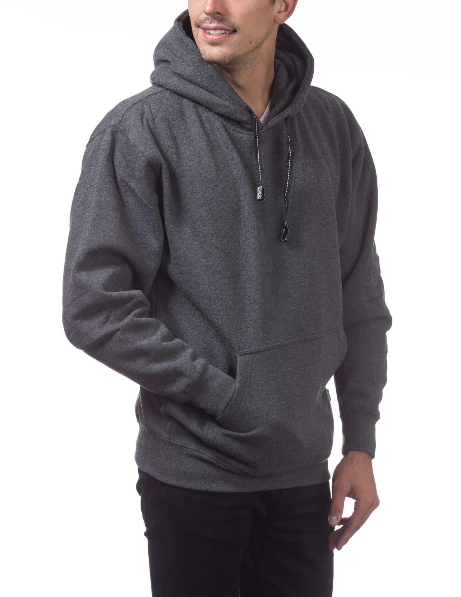 Pro Club Heavyweight Pullover Hoodie (13oz) - CHARCOAL - Image 4