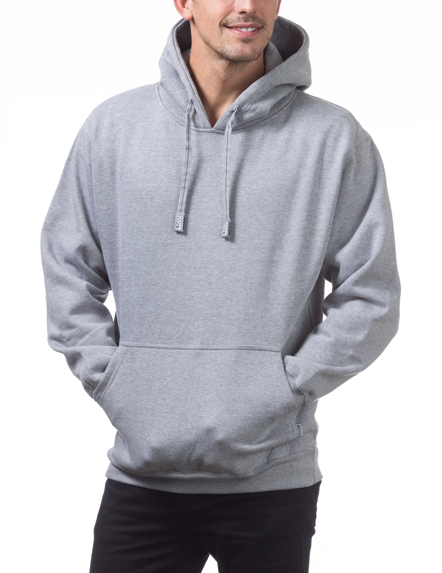 Pro Club Heavyweight Pullover Hoodie (13oz) - GRAY - Image 5
