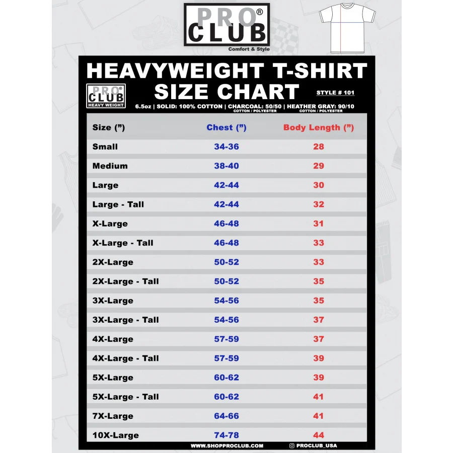 Pro Club Heavyweight Short Sleeve Embroidered Box Logo Tee - Sky Blue - Image 2
