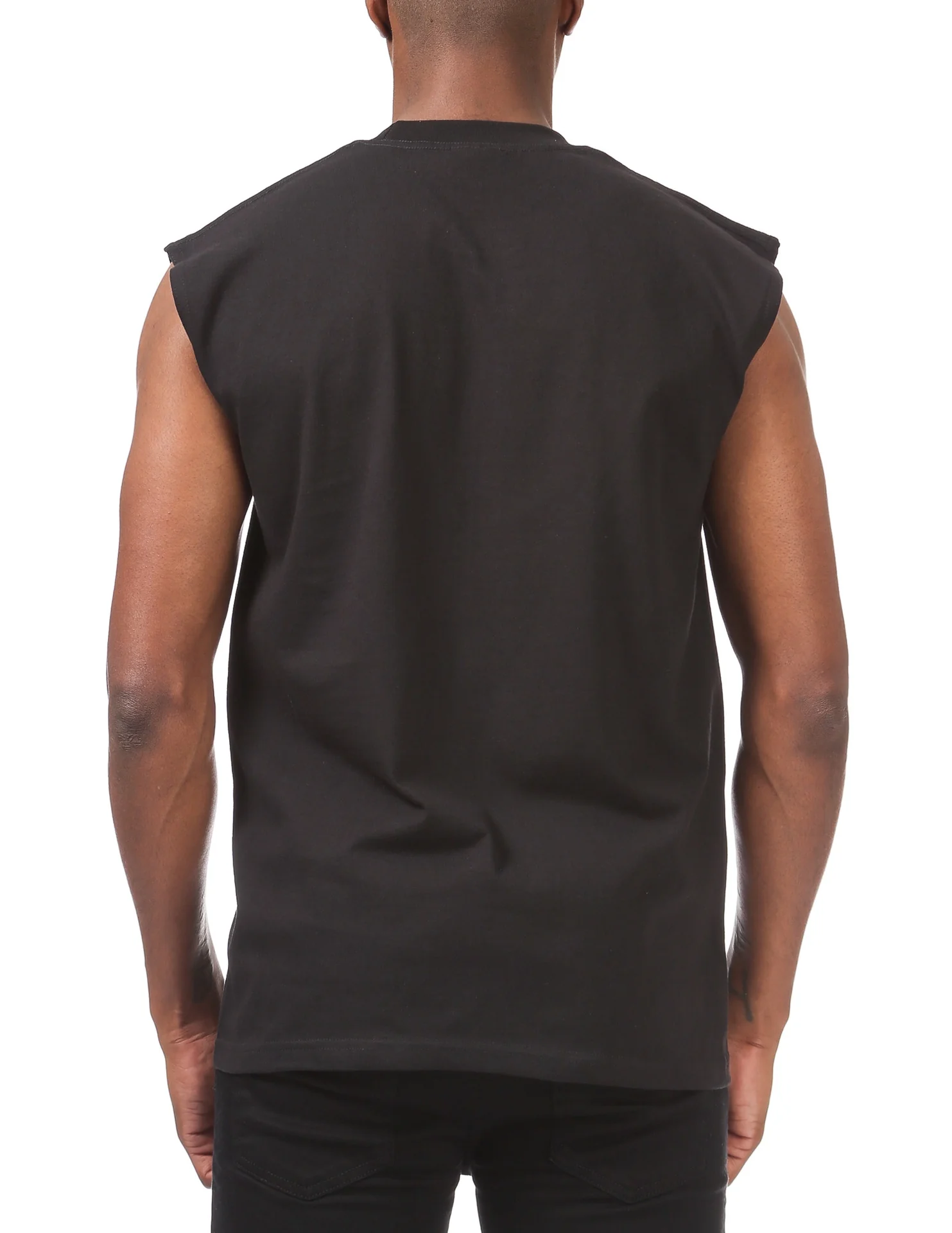 Pro Club Heavyweight Sleeveless Muscle Tee - BLACK - Image 3
