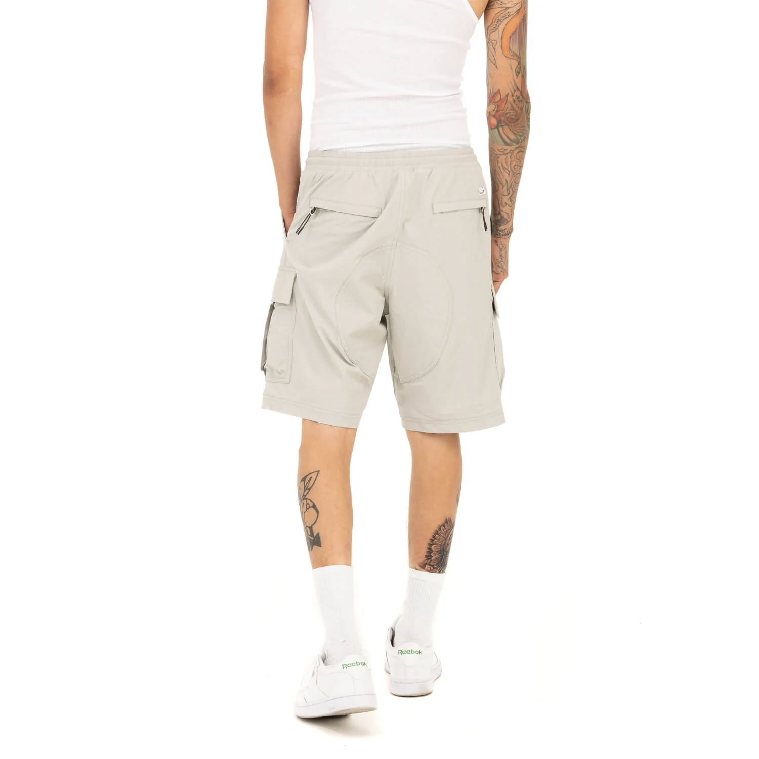 Pro Club Men's Comfort Stretch Nylon Cargo Short - 9 1/2 inch inseam - Silver - Image 4