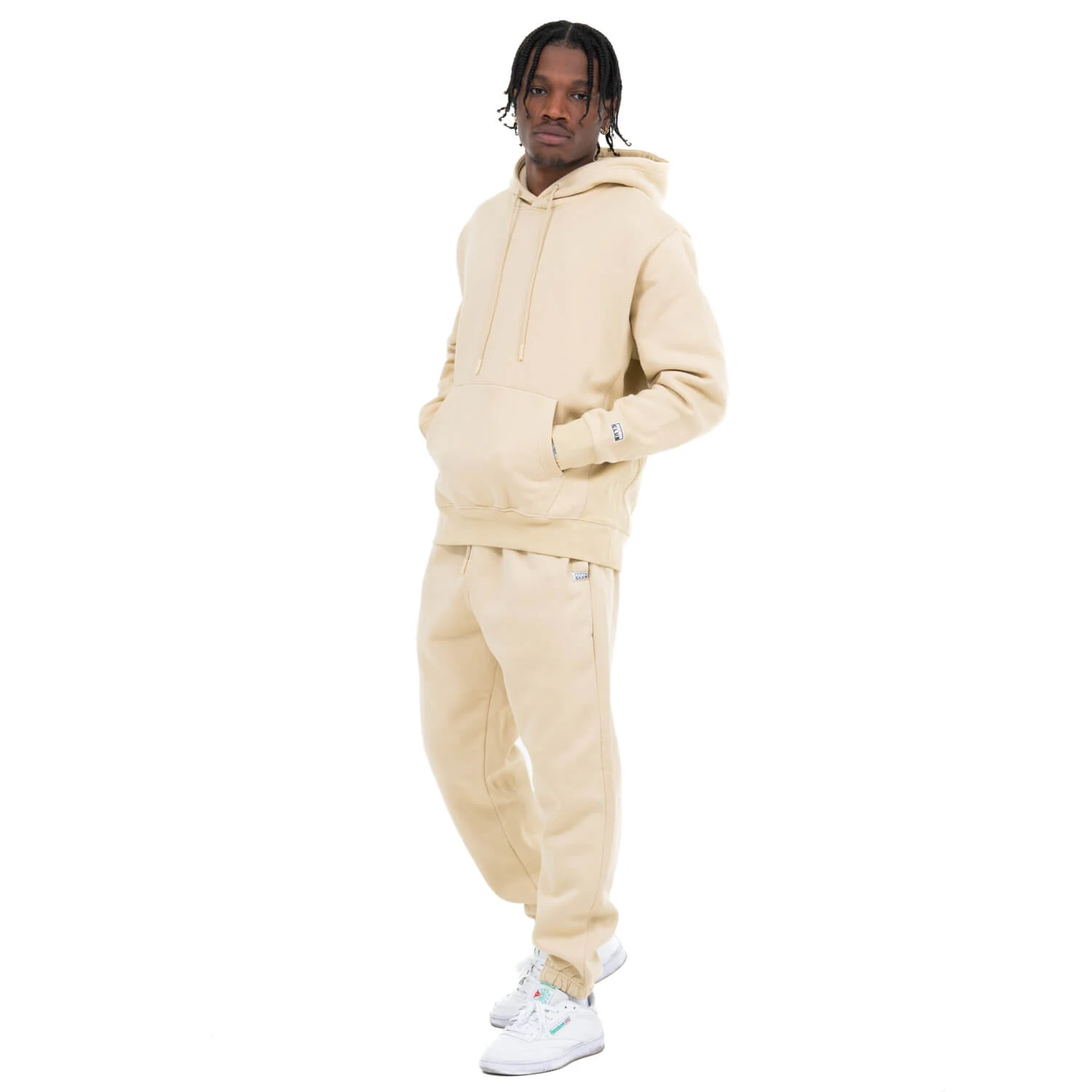 Pro Club Men's Heavyweight Basic Hoodie - Oyster White - Image 2
